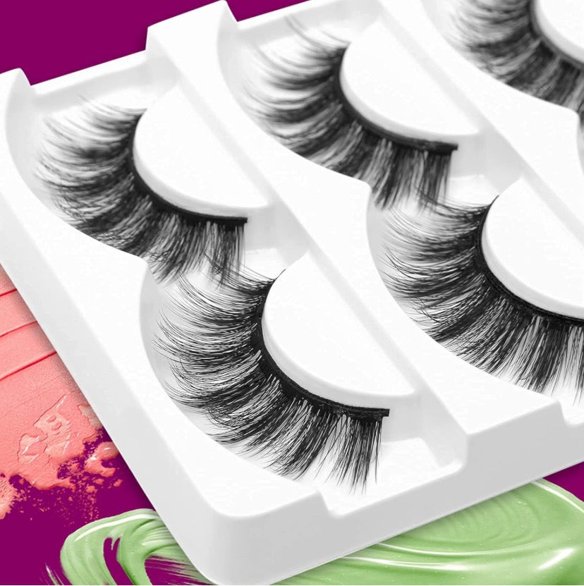 Eliace Lashes Wispy Luxury False Eyelashes Wispies Natural 3D Mink Eyelashes Faux Mink Lashes Fluffy Cat Eye Lashes Pack Professional Fake Eye lashes Natural Look Reusable Strip Lashes 15 Pairs