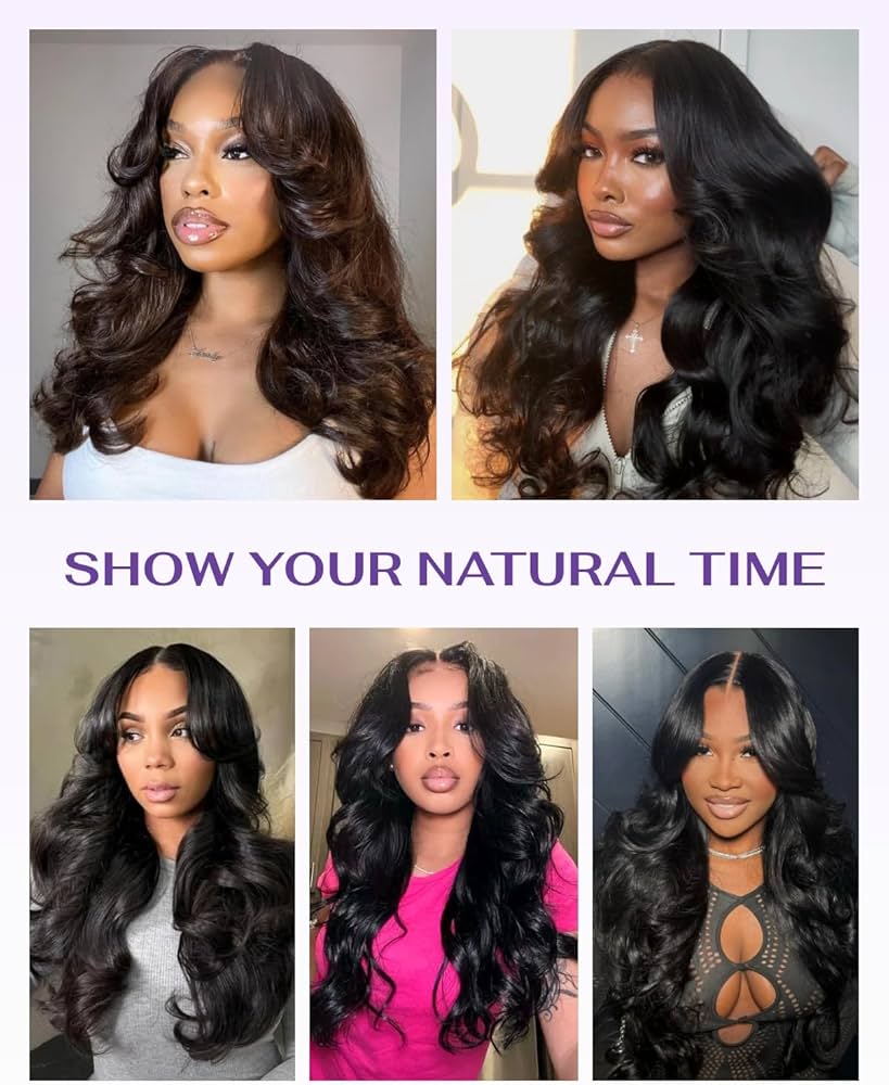 13x6 SKINLIKE Real HD Lace Frontal Wig, 180% Density Ultra-fitted 0.10mm Thin Invisible HD Lace Wig Pre-plucked Hairline Bleached Knots Virgin Human Hair Wigs Body Wave