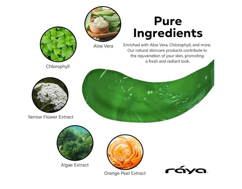 Raya Chlorophyll Masque (607) | Tightening Facial Treatment Mask for All Skin | Reduces Fine Lines and Wrinkles | Skin Tightening Mask for Face Skin Care Face Masks Skincare