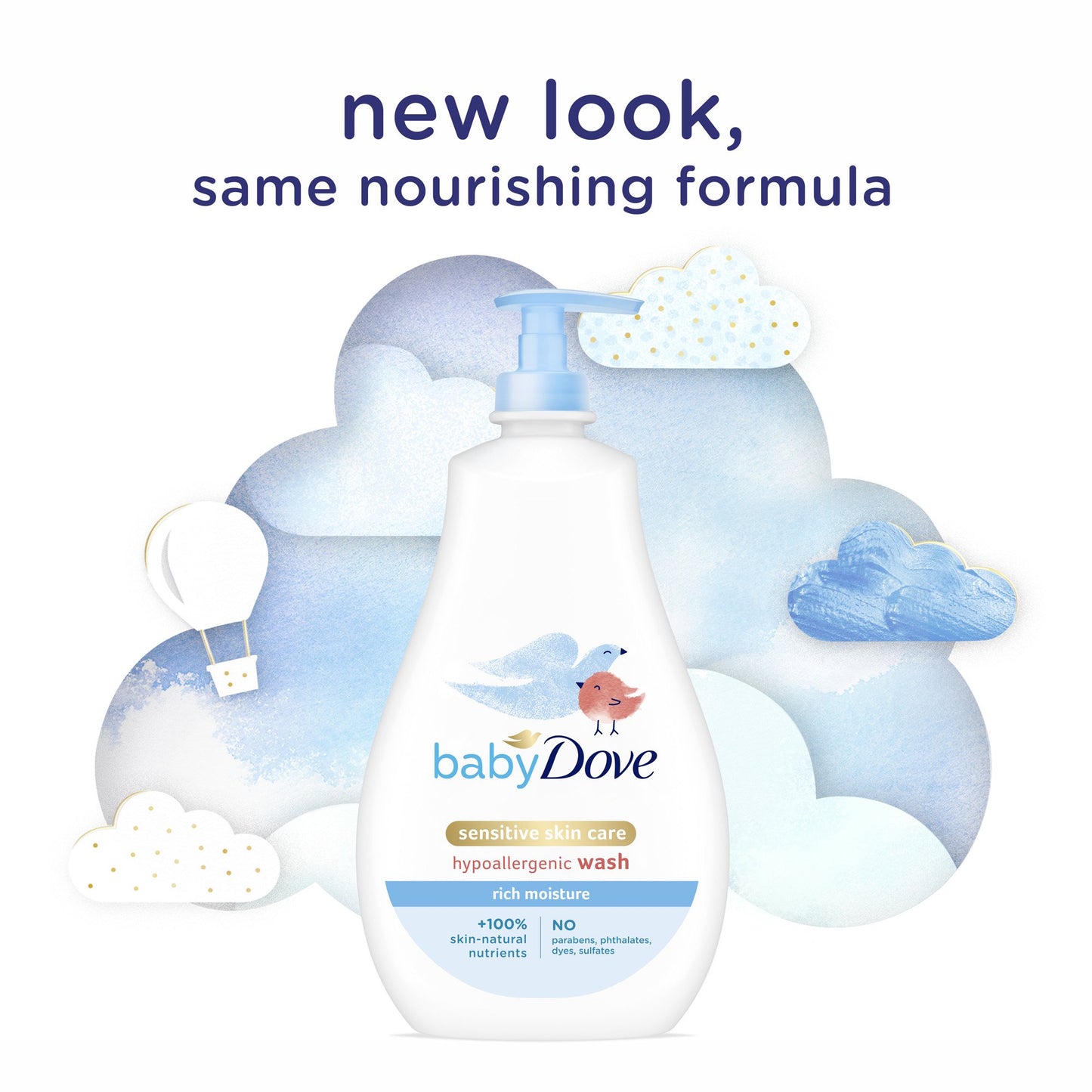 Baby Dove Sensitive Skin Care Baby Wash Rich Moisture 20 oz 1 ct