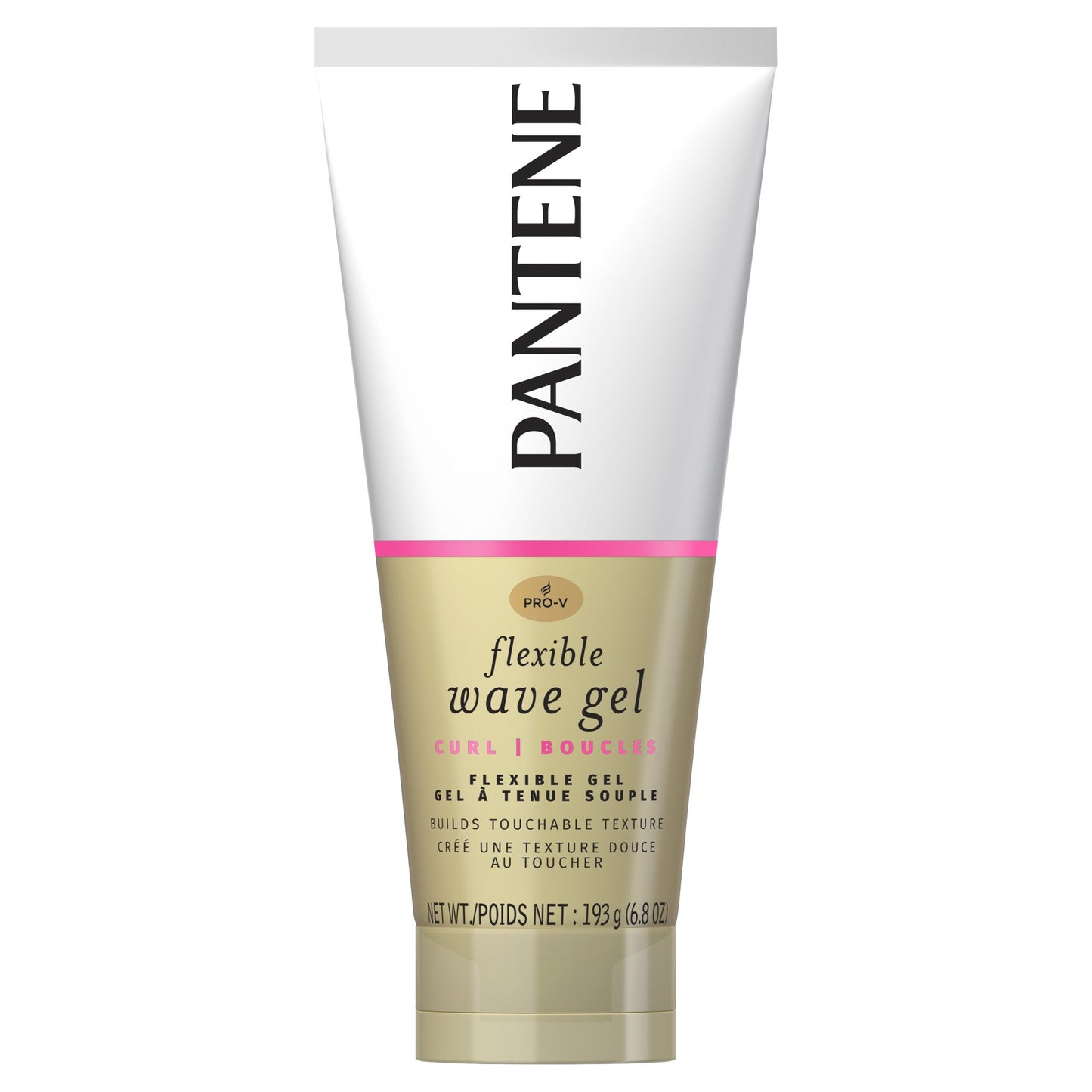 Pantene Flexible Wave Gel for Curly Hair, Non-Sticky Formula, 6.8 oz