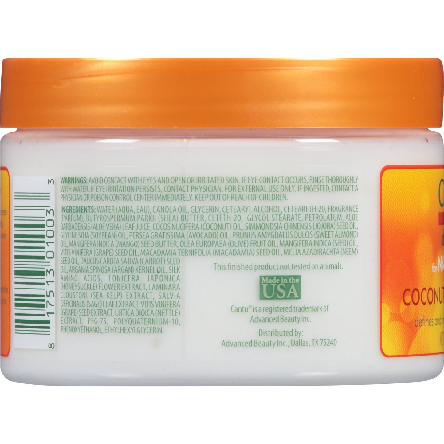 (2 pack) Cantu Shea Butter for Natural Hair Coconut Curling Cream 12 Oz