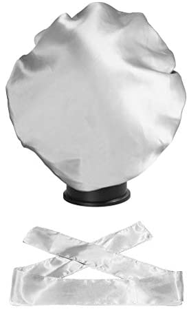 Wig Bonnet Edge Scarf Set, Stain Edge Laying Scarf for Lace Frontal Wigs, Double-Layered Satin Sleep Bonnet for Kids and Adults (Various 1pcs Bonnet+ 1pcs Frontal Wraps)