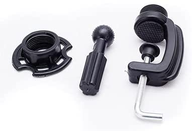 Peohud 4 Pack Manikin Head Holder, Wig Mannequin Head Stand, Cosmetology Desk Table Holding Clamp, Black