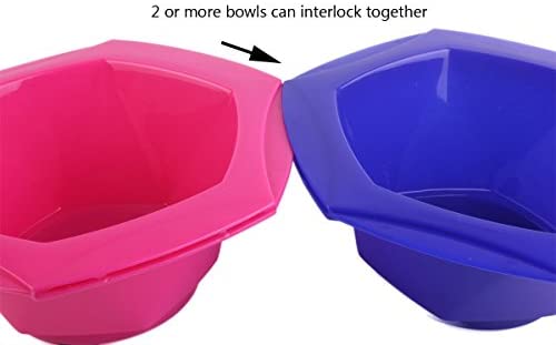 Small Hair Coloring Dye Mixing Tint Bowls and Brush Kit