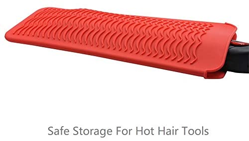ZAXOP Resistant Silicone Mat Pouch for Flat Iron, Curling Iron,Hot Hair Tools