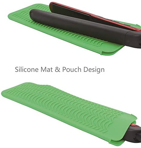 ZAXOP Resistant Silicone Mat Pouch for Flat Iron, Curling Iron,Hot Hair Tools