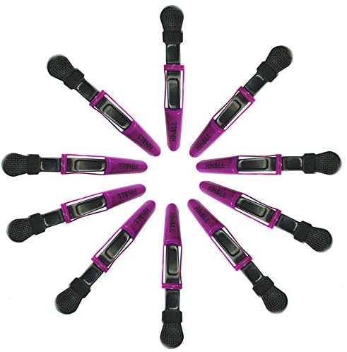 Hair Clips for Women by HH&LL – Wide Teeth & Double-Hinged Design – Alligator Styling Sectioning Clips of Professional Hair Salon Quality - 10Pack
