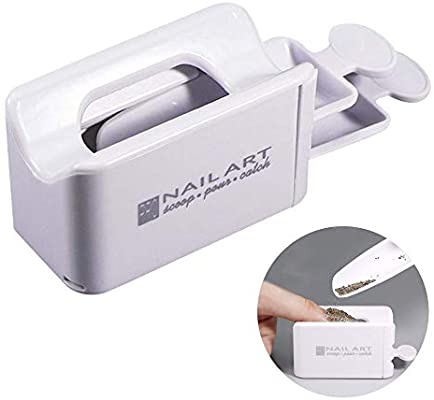 Nail Art Dip Powder Recycling Tray Container Dipping Powder Case Nail Line Mol