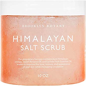 Brooklyn Botany Himalayan Salt Exfoliating Body Scrub and Sweet Orange Body Scrub - Natural Exfoliator and Moisturizer Scrub – Moisturizing Anti Cellulite Scrub - Gifts for Women - 10 oz