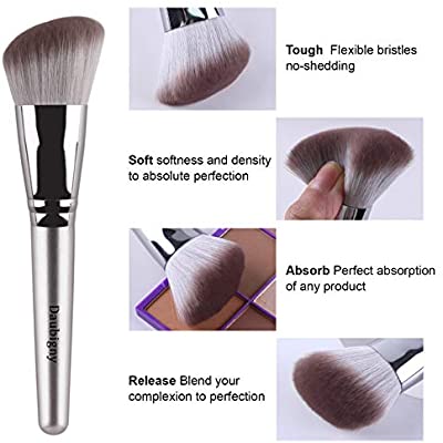 Daubigny Makeup Brush Set, Premium Synthetic Kabuki Foundation Face Powder Blush Eyeshadow Brushes Makeup Brush Kit