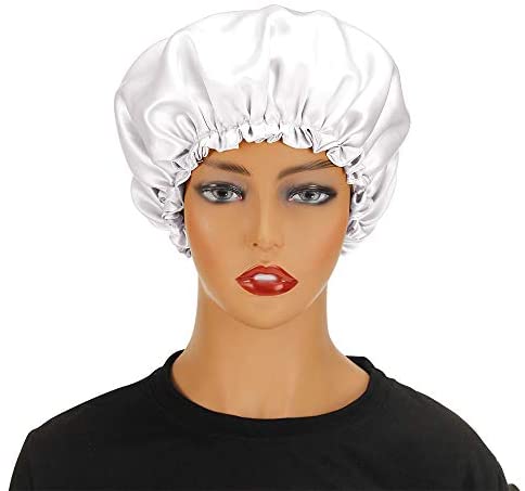 Wig Bonnet Edge Scarf Set, Stain Edge Laying Scarf for Lace Frontal Wigs, Double-Layered Satin Sleep Bonnet for Kids and Adults (Various 1pcs Bonnet+ 1pcs Frontal Wraps)