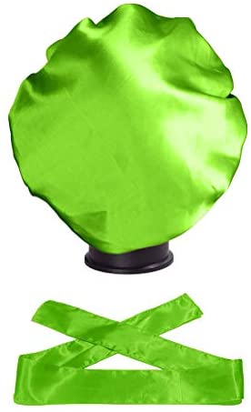 Wig Bonnet Edge Scarf Set, Stain Edge Laying Scarf for Lace Frontal Wigs, Double-Layered Satin Sleep Bonnet for Kids and Adults (Various 1pcs Bonnet+ 1pcs Frontal Wraps)