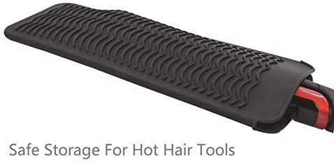 ZAXOP Resistant Silicone Mat Pouch for Flat Iron, Curling Iron,Hot Hair Tools