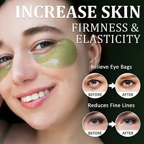 Under Eye Patches, R.A.V Cucumber Eye Masks, 30 Pairs Collagen Patches for Nourish Firming Repair for Fine Lines, Wrinkles, Dark Circles Bags Eye Treatment, Improve Lines Puffiness for Men Women