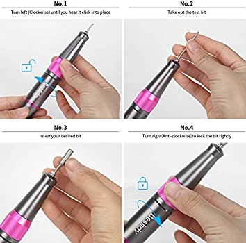 Bestidy Nail Drill Machine,30000rpm Professional Rechargeable Nail Drill Kit with 2000mAh Phone Power Bank Portable Electric Acrylic Nail Tools for Exfoliating, Grinding, Polishing