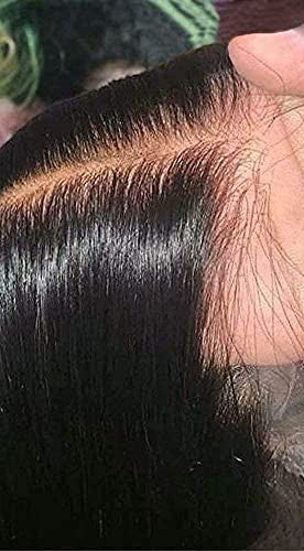 13x4 Lace Front Wigs Human Hair Straight HD Lace Frontal Wigs Human Hair Pre Plucked with Baby Hair Bleached Knots 150% Density Brazilian Virgin Human Hair Wigs for Black Women Natural