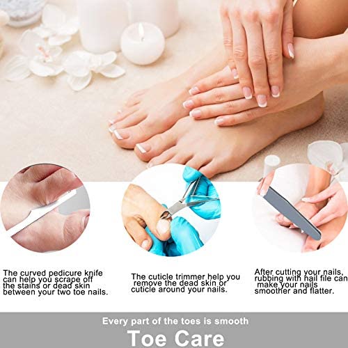 Pedicure Kit Tool Pedicure Set Foot File Foot Care Kit 23 in 1 Pedicure Tools Feet Scrubber Dead Skin Remover Men Women Home Pedicure Kit Nail Clipper Cuticle Trimmer Pedicure Set Spa Nail Care Kit