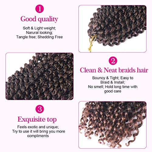 Passion Twist Hair for Braiding, Water Wave Crochet Braiding Hair Extensions