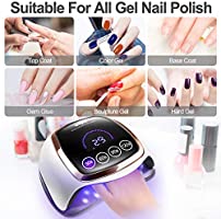 UV LED Nail Lamp/Dryer for Gel Polish with 4 Timer Settings, Auto Sensor and LCD Touch Screen, Gel Polish Light Curing Lamp