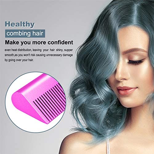 Hot Comb Hair Straightener - Electric Straightening Comb for African American Hair and Wigs - Technology Hair Straightener for Wet and Dry Hair -Multifunctional Straight Hair and Curly Hair