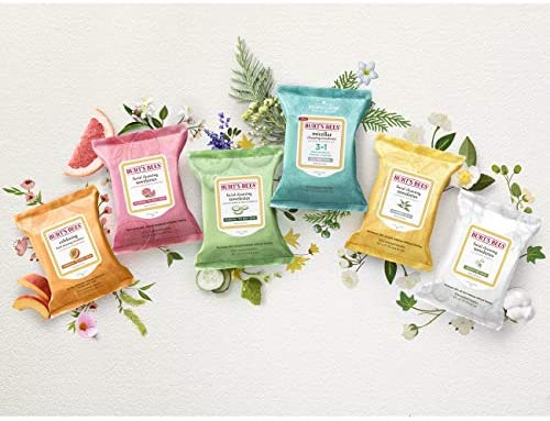 Burts Bees Micellar Makeup Removing Towelettes with Coconut & Lotus Water, (Pack of 3) Count