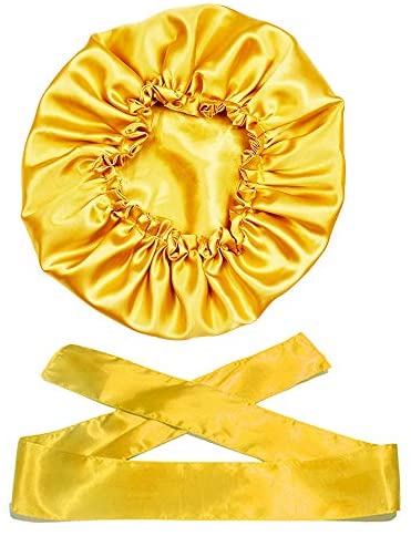 Wig Bonnet Edge Scarf Set, Stain Edge Laying Scarf for Lace Frontal Wigs, Double-Layered Satin Sleep Bonnet for Kids and Adults (Various 1pcs Bonnet+ 1pcs Frontal Wraps)