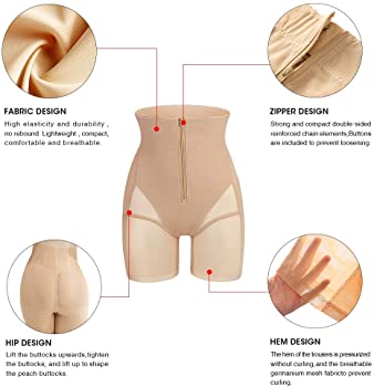 Womens Shapewear Tummy Control Panties Body Shaper High Waist Butt Lifter Short Thigh Slimmers