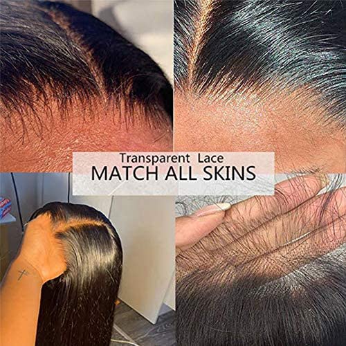 YMS Human Hair Wigs for Black Women 150% Density Ombre Red Transparent Lace Front Wigs Human Hair Pre Plucked 100% Unprocessed Human Hair Wigs(20 inch,13x4 Lace Front Wig)