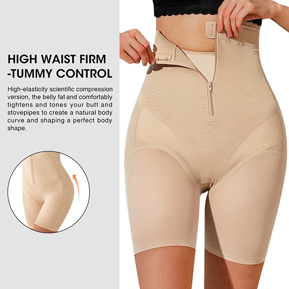 Womens Shapewear Tummy Control Panties Body Shaper High Waist Butt Lifter Short Thigh Slimmers