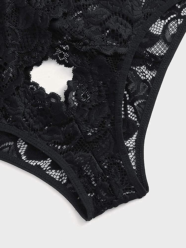 Donnalla Women Sexy Lingerie Set Two Piece Lace Bra and Panty Set Bralette Sleepwear