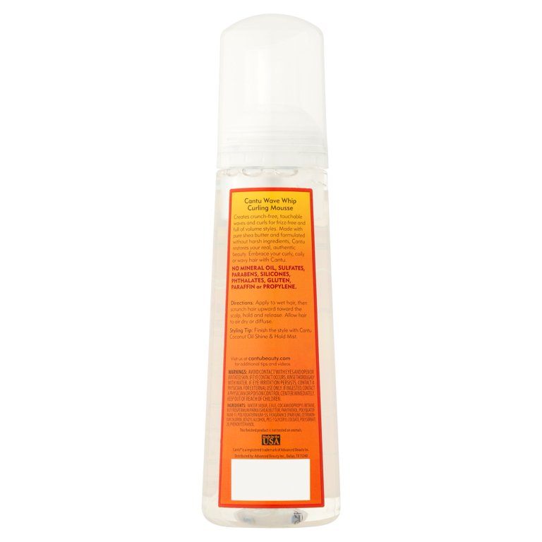 Cantu Shea Butter for Natural Hair Wave Whip Curling Mousse, 8.4 fl oz