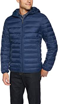 Men's Lightweight Water-Resistant Packable Hooded Puffer Jacket