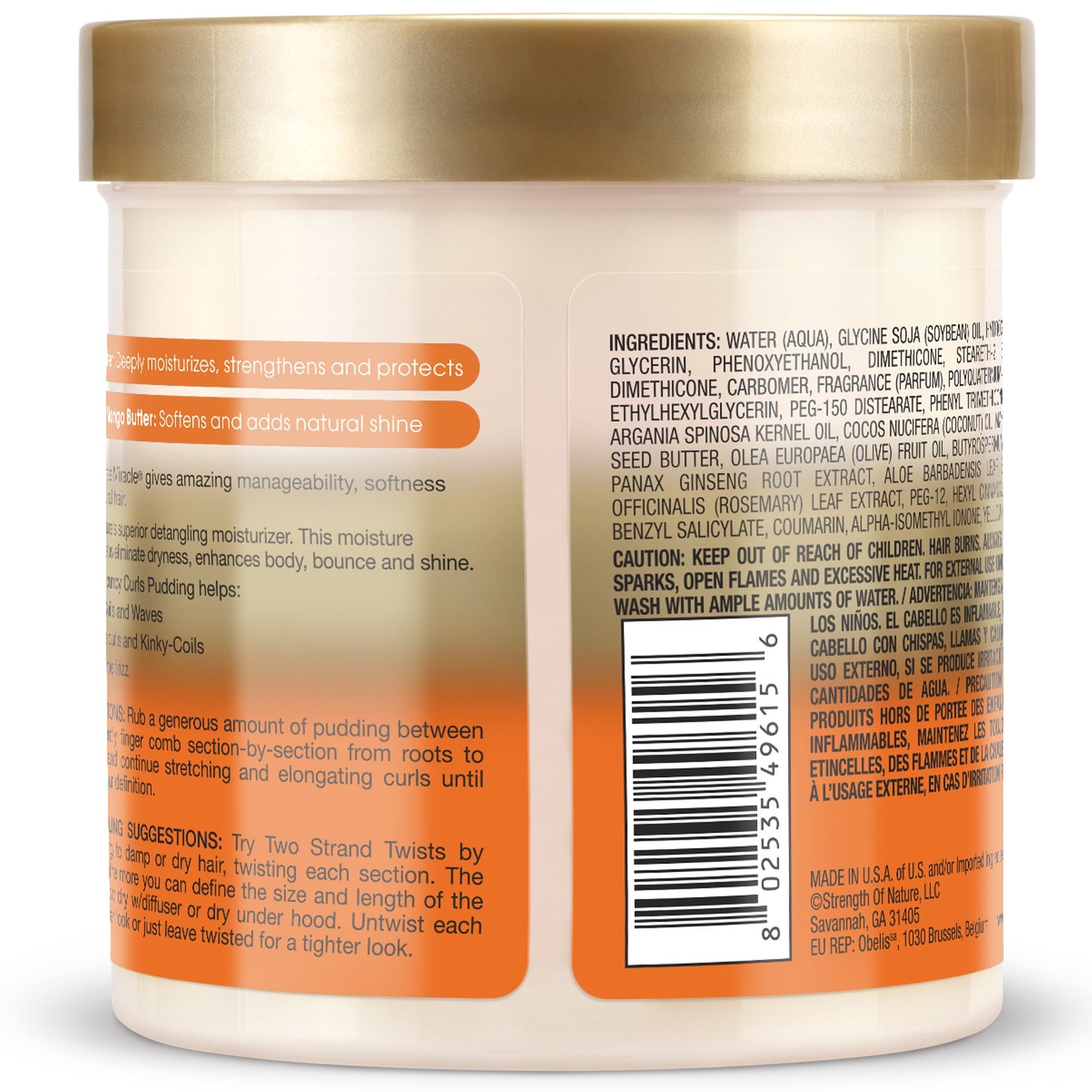 African Pride Bouncy Curls Pudding, 15 fl oz