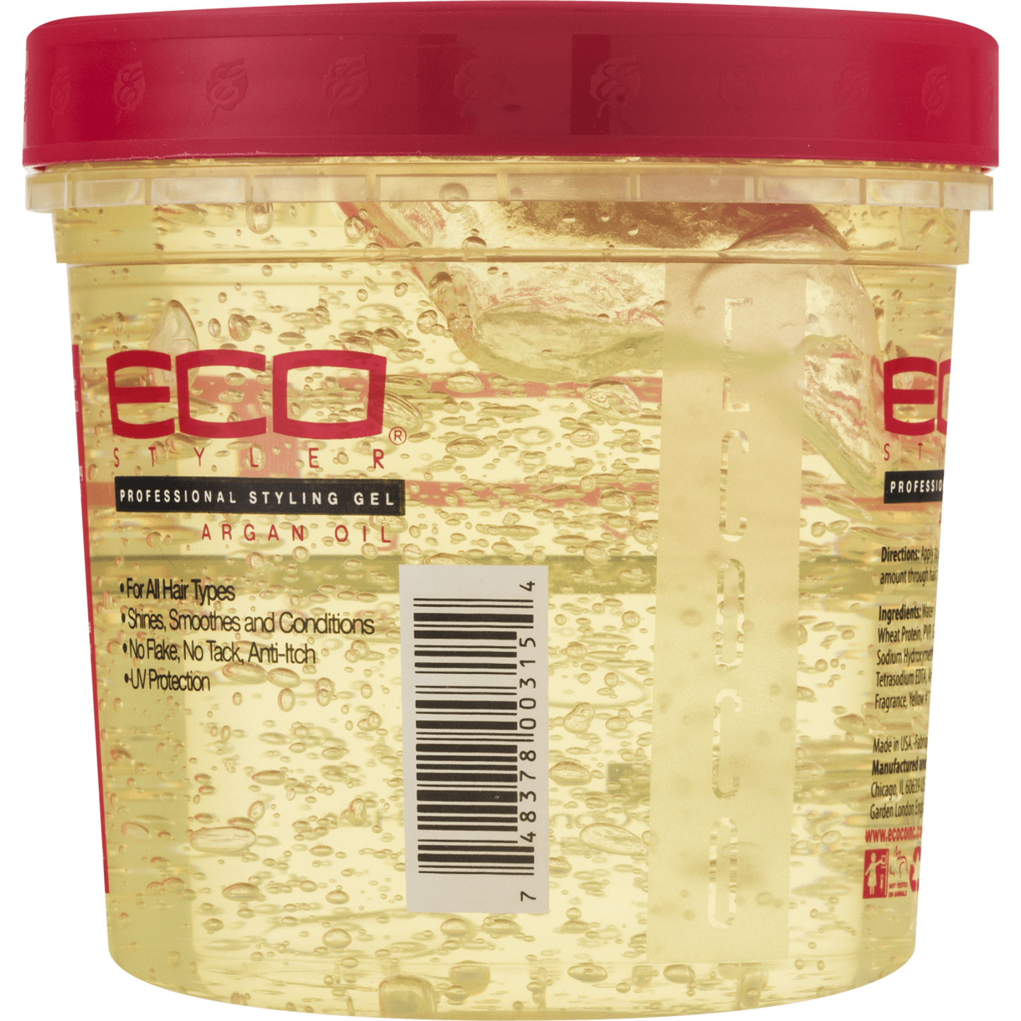 (2 Pack) Eco Style Argan Oil Styling Gel, 16 oz