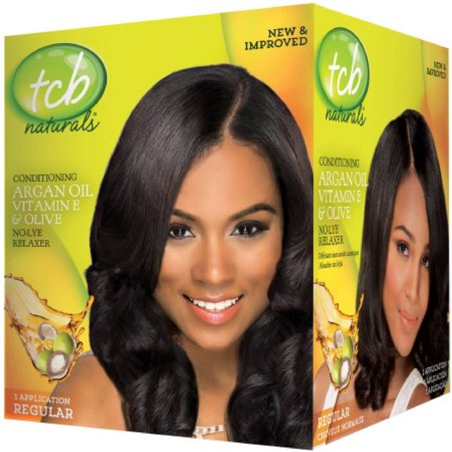 TCB Naturals Regular Conditioning No-Lye Hair Relaxer Box