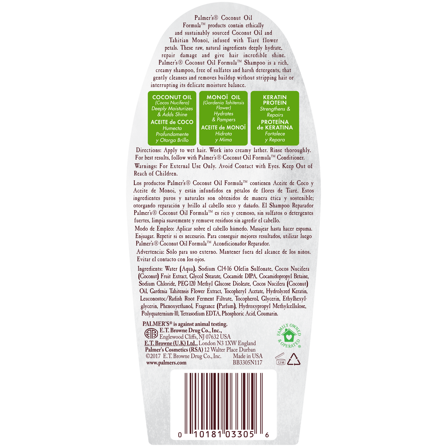 Palmer's Coconut Oil Formula Conditioning Shampoo 13.5 fl.oz