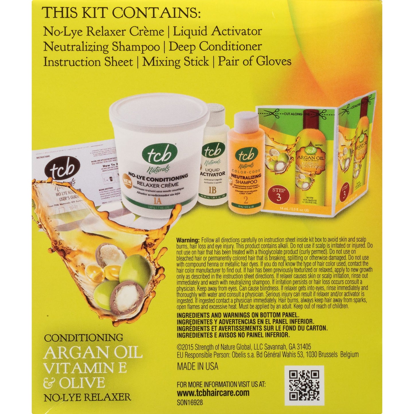 TCB Naturals Regular Conditioning No-Lye Hair Relaxer Box
