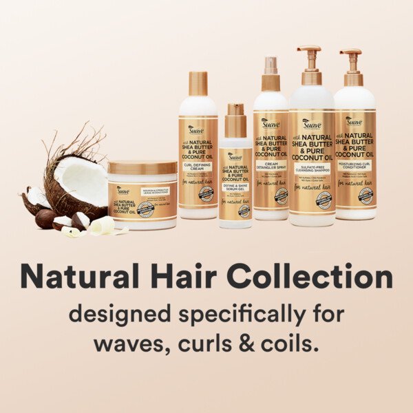 Suave Professionals for Natural Hair Nourish and Strengthen Leave-in Conditioner Paraben-Free and Dye-Free for Coily Hair 13.5 oz