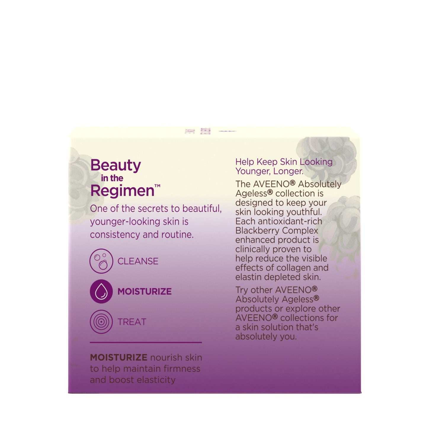 Aveeno Absolutely Ageless Night Cream with Blackberry Complex, Anti-Aging, 1.7 fl oz