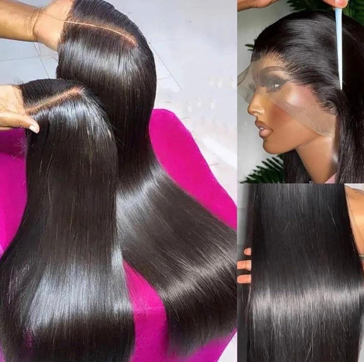 13x6 Lace Front Wigs Human Hair Pre Plucked 200 Density Straight Glueless Wig HD Transparent Human Hair Lace Front Wigs with Baby Hair Lace Front Wigs for Women