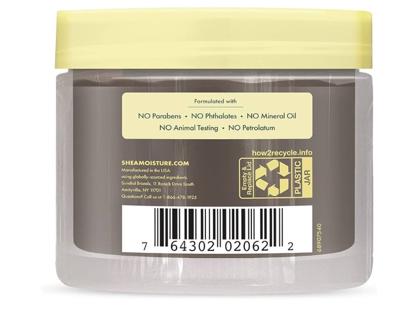SheaMoisture Styling Black Edge Control Gel For Curly Hair Jamaican Black Castor Oil and Flaxseed Paraben-Free Anti-Frizz Hair Gel 3.5 oz