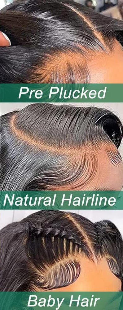 Douyin Bob Wig Human Hair 13x4 Frontal Lace Wig 14 Inch Body Wave 180% Density HD Lace Front Wigs Human Hair Pre Plucked Glueless Bob Wigs for Women Human Hair Wigs