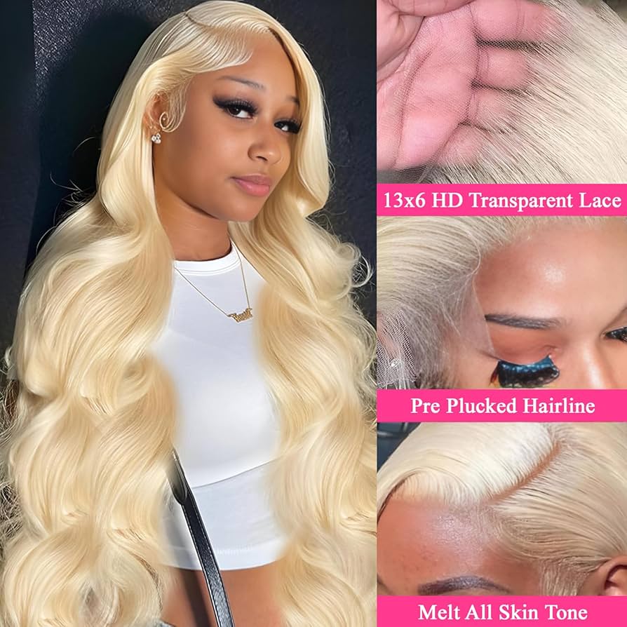 613 Lace Front Wig Human Hair 22-33 Inch Glueless Wigs Human Hair Pre Plucked 200 Density Body Wave Lace Front Wigs Human Hair 13x6 HD Lace Frontal