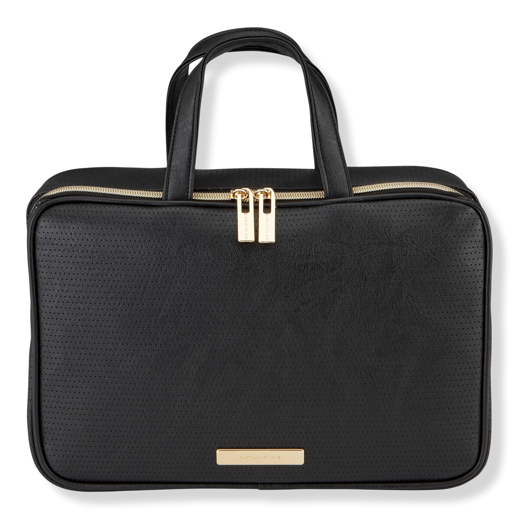 Tartan + Twine Deluxe Weekender Black Perforated
