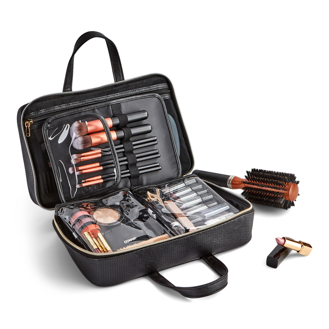 Tartan + Twine Deluxe Weekender Black Perforated