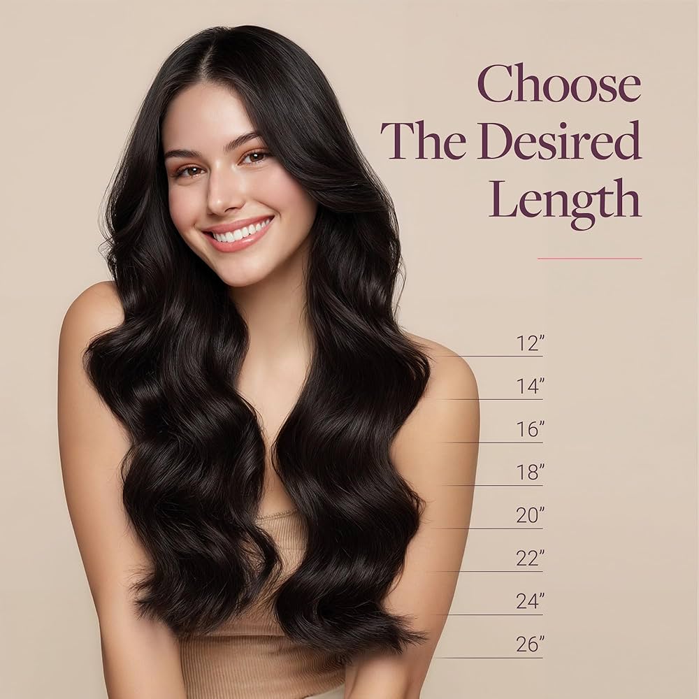 Clip in Hair Extensions Real Human Hair, Remy Human Hair Extensions Clip ins for Women, Natural Human Hair