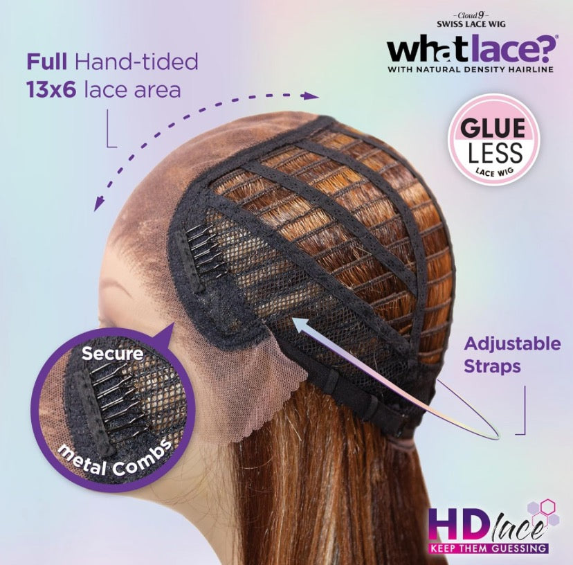 Sensationnel What Lace 13X6 Wigs - Latisha Lacefrontal Hand Tied Glueless Synthetic With Natural Density Preplucked Hairline (Off Black 1B)