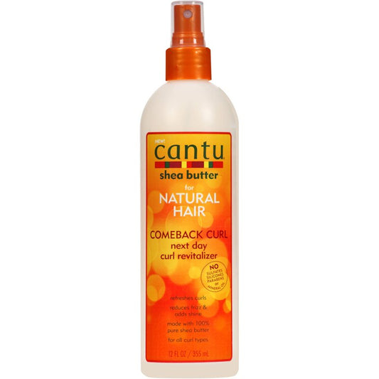 Cantu Shea Butter Spray Comeback Curl Next Day Curl Revitalizer, 12oz