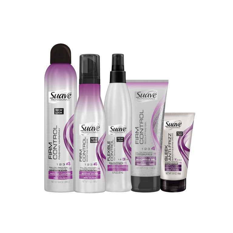 (2 Pack) Suave Professionals Flexible Control Finishing Hair Spray, 9.4 oz